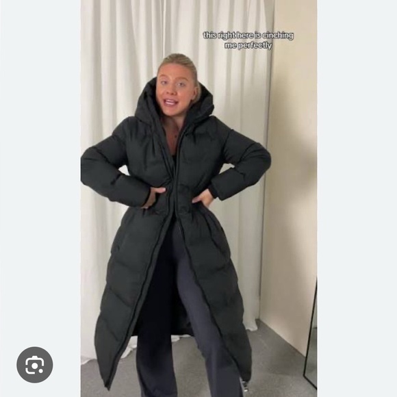 Eddie Bauer Glacier Peak Seamless Black Long Down Puffer Coat Jacket - Picture 11 of 14